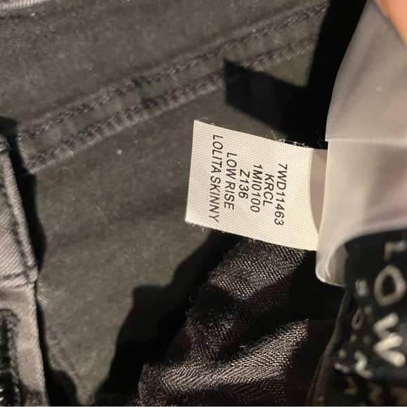 Lucky Brand Lolita Low Rise Skinny Ankle Jeans size 4/27 in black - Picture 12 of 16